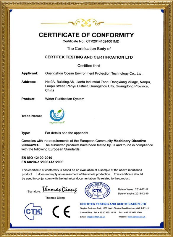 Ocpuritech-Find Manufacture About 6000lph 36000 Gpd Industrial Reverse Osmosis Ro-15