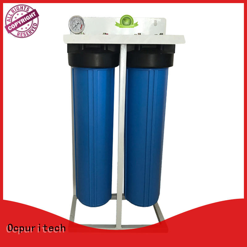 Hot withstand much pressure water filtration system 2 stages pretreatment Blue color Ocpuritech Brand
