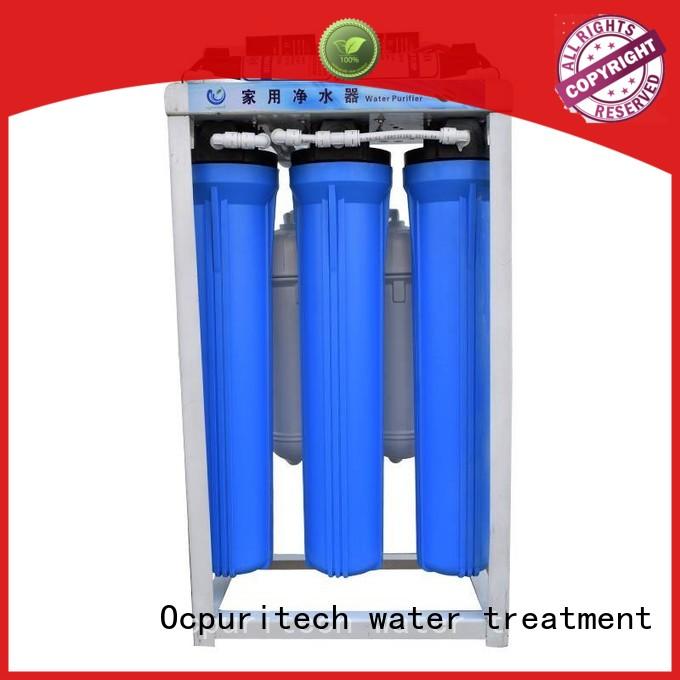 Ocpuritech Brand 43*23.5*78CM Machine Size raw water to drink water commercial reverse osmosis system 100-800GPD Permeate water capacity supplier