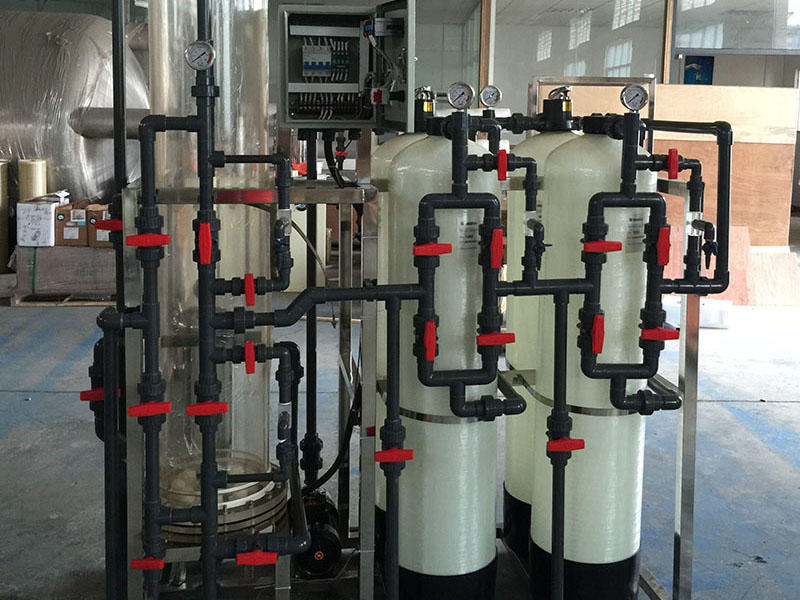 deionized water filter Ion exchange resins no so much waste water than ro Manual control type Ocpuritech Brand company