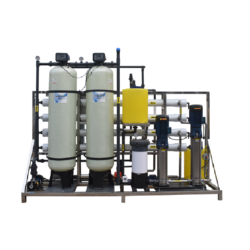 1000lph Reverse Osmosis System Water Filter Purification Treatment Equipment Brackish Water With Water Tank