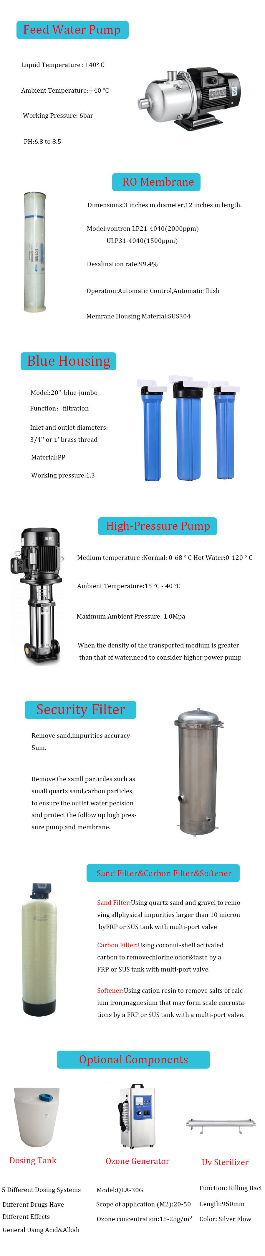 Ocpuritech 6000lph ro water purification system supplier for seawater-8