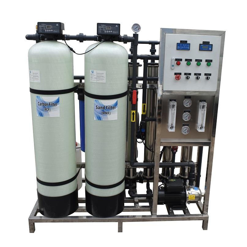 1000 LPH Industrial reverse osmosis machine turn rain water into portal ro water treatment plant