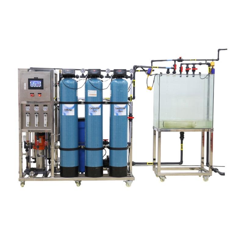 500L commercial remote water treatment touch screen reverse osmosis controller filtration machine with PLC wholesale